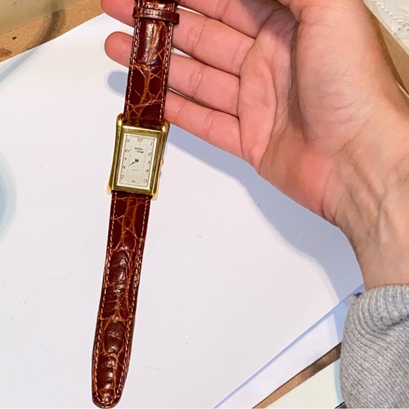 Vintage men’s Swiss+time watch made sapphire crystal, leather strap handmade - Picture 2 of 11